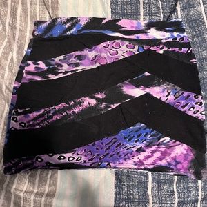 Chevron Purple Skirt